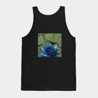 Lotus3-Blue Tank Top